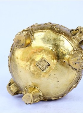 新品纯铜香炉铜有求必应香鼎摆件香薰炉佛堂寺庙家V居供奉礼佛香