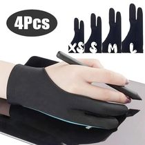 1-4pcs Drawing Glover Anti-touch Two-Fingers Gloves for IPad