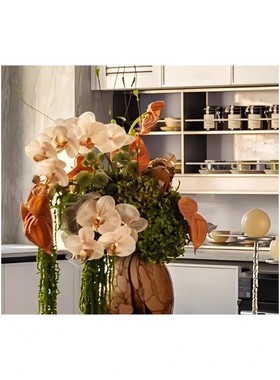 现代轻奢餐桌装饰品摆件高端售楼处样板间厨房摆台陈列软装饰品