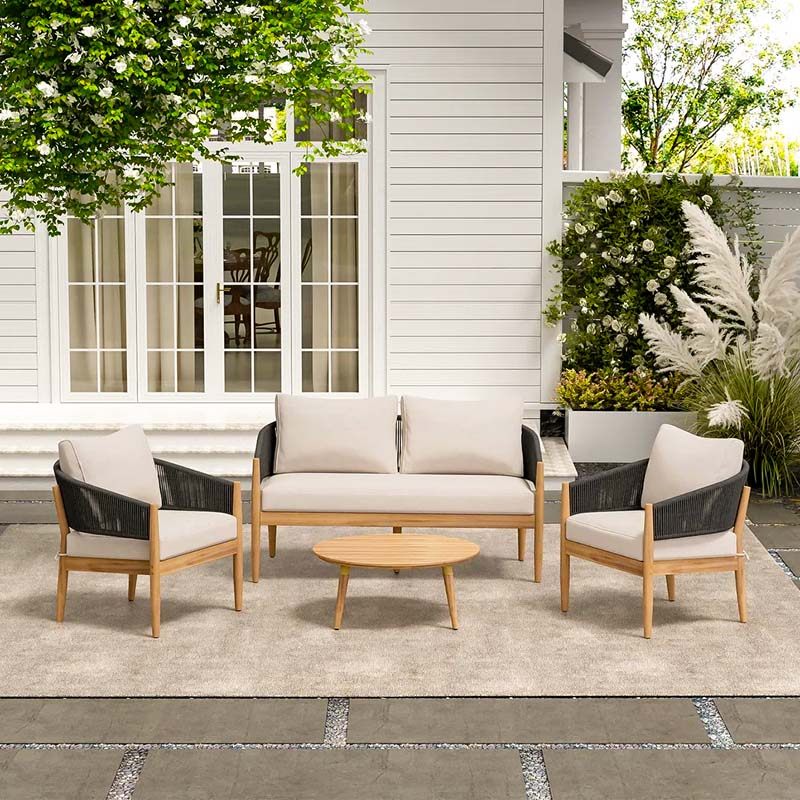 北欧户外沙发庭院酒店花园阳台阳光房室外露天休闲藤编家具组合,淘宝优惠券,粉丝福利购,淘宝优惠卷