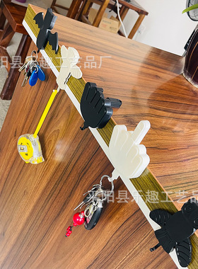 跨境新款Middle Finger Key Hanger恶搞中指桌面挂钩收纳钥匙挂钩