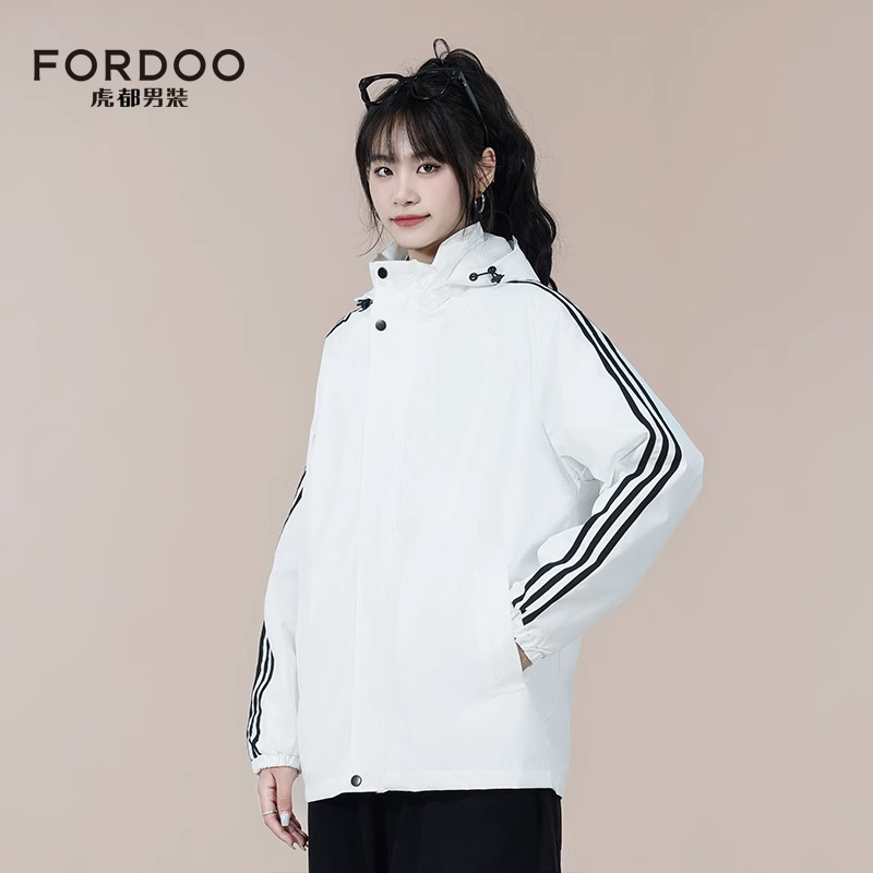 FORdoo/虎都【明星同款】三合一冲锋衣男女同款防风防水情侣夹克