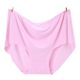 3 Pack Extra Large Size Triangular Seamless Women's Underwear Medium High Waist Fat mm One Piece Mom 200 Underwear Ice Silk Jin Jin equal to 0.5 kg