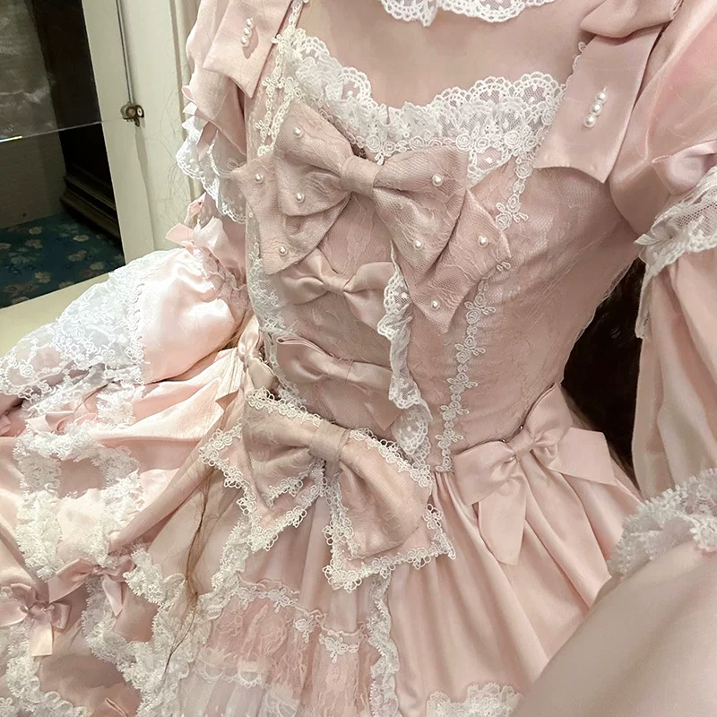 【Small drops】Мягкая девочка Lolita*платье-round Cream кукла*OP/мелочевка*роскошный стиль