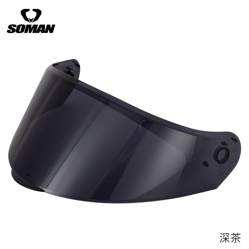 SOMAN motorcycle helmet lens, suitable for SOMAN-F2 model helmet lens, motorcycle sun protection clear lens