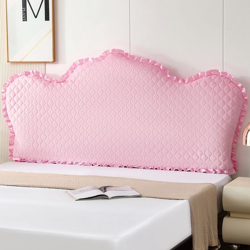 欧式弧形床头罩凹l凸设计加厚靠背套全包软包防滑防尘通用新款简,淘宝优惠券,粉丝福利购,淘宝优惠卷
