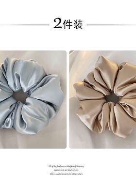 真丝枕头发圈睡眠褶皱花边大肠发圈大号填充棉复古肥肠圈卷发神器