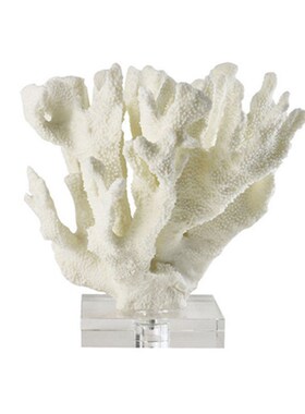 轻奢现代a白色珊瑚摆件酒店民宿家居客厅衣帽间博古架创意装饰品