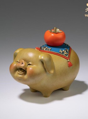 《诸事大吉d》客厅桌面铜猪摆件 家居装饰工艺品