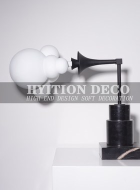 欧式现代样板房售楼部大理石流声机摆件家居O玄关创意音箱工艺品