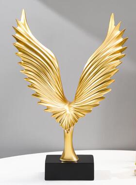 爆款大展宏图创意现代摆件大鹏展翅家居玄关开业乔迁书房办公室桌