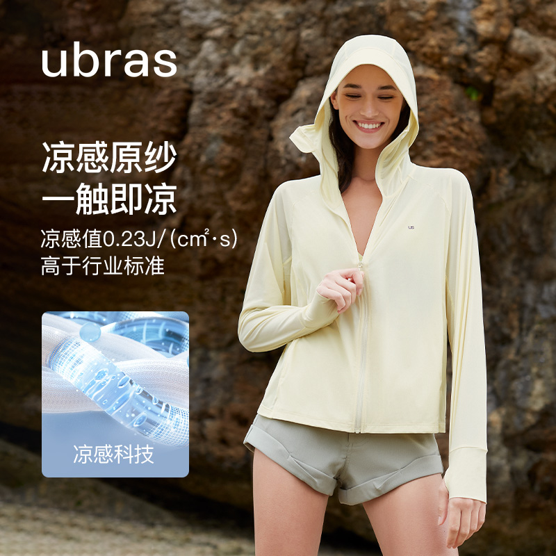 【虞书欣同款】ubras防晒衣服女速干连帽外套女春秋宽松上衣 - 图2