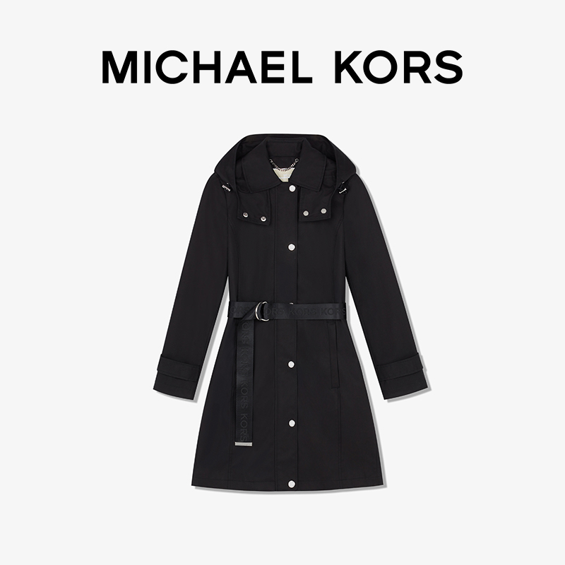 MICHAEL KORS 女士中长款工装风衣外套