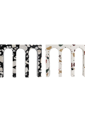 简约欧式轻奢几何i大理石球装饰品样板房样品屋展示中心书房办公