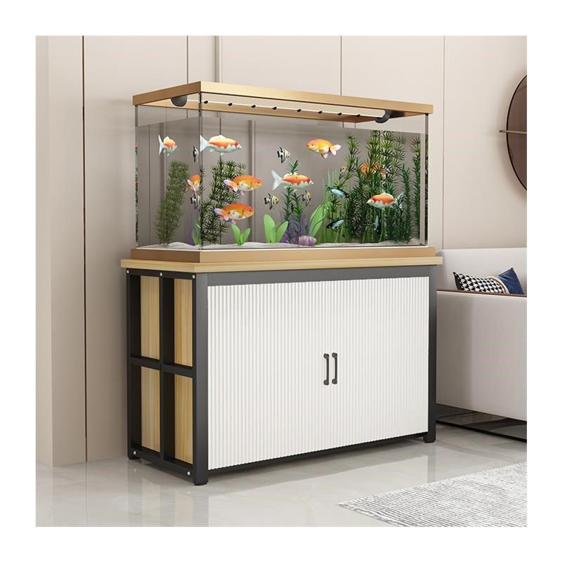 鱼缸底柜客厅鱼缸专用架子t落地鱼缸底座铁艺承重鱼缸桌家用鱼缸