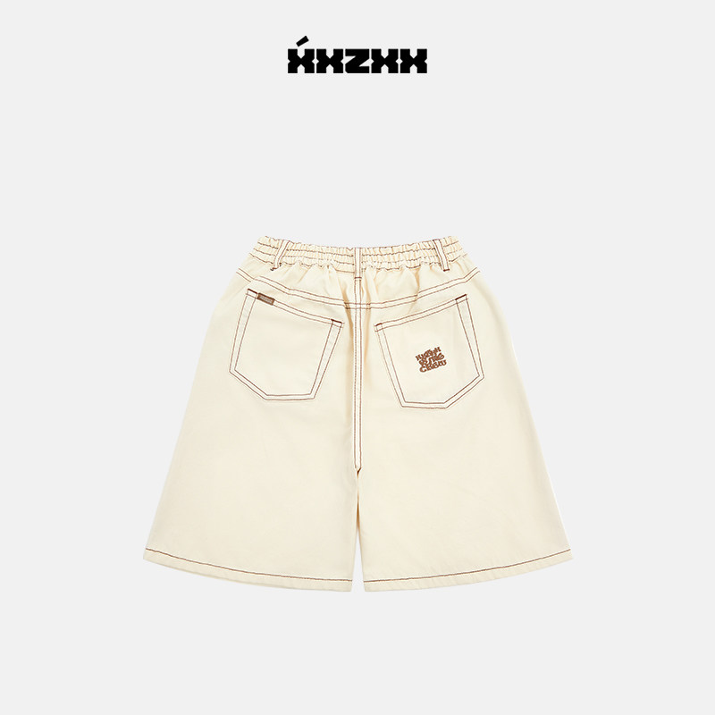 XXZXX阔腿印花牛仔短裤男女同款潮牌童装亲子装 夏季新款 1133,淘宝优惠券,粉丝福利购,淘宝优惠卷