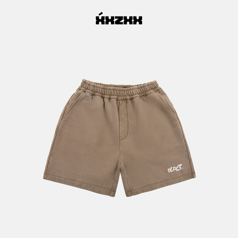 XXZXX做旧针织短裤男女同款休闲裤潮牌童装亲子装 夏季新款 1101,淘宝优惠券,粉丝福利购,淘宝优惠卷