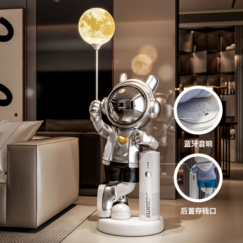 音乐宇航员太空人摆件智能音响航天员客厅大型落地男孩房间装饰品 - 图2