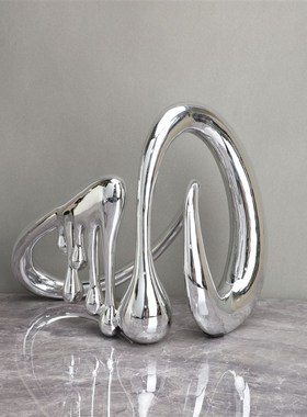 现代轻奢电镀音符摆件客厅电视柜D玄关书柜家居艺术装饰品摆设