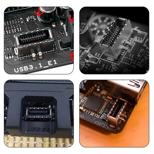 Auiu Type-E转Type-c延长线USB3.2 gen2延长线前后置转换20Gbps - 图1