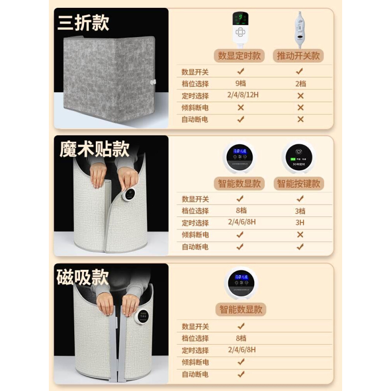 办公室暖脚神器冬天暖腿桌下取暖器冬季取暖电加热宝脚底暖脚神器-图3