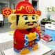 Huge God of Wealth assembled building blocks handcrafted and difficult for adults to attract wealth and treasure assembled building blocks ornaments gifts