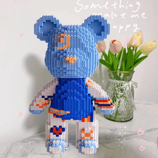 Internet celebrity violent bear handmade building blocks Qianqian