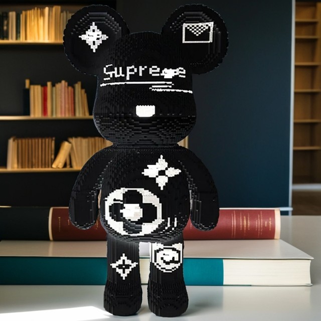 Huge one meter white violent bear small particles new adult version of the puzzle huge three-dimensional ornaments for gifts