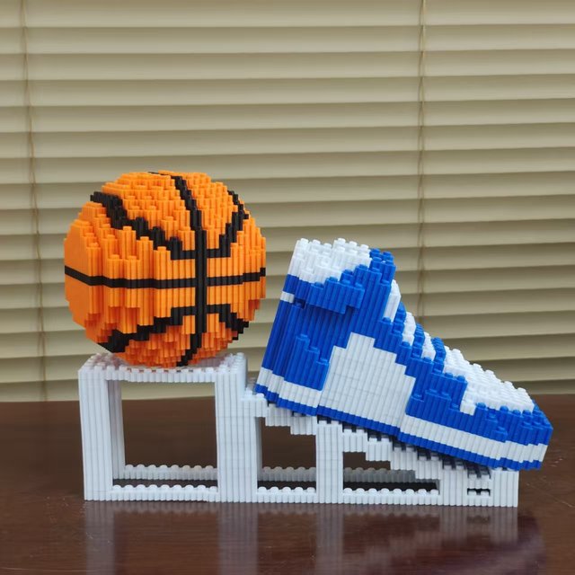AJ basketball building blocks shoes small particle educational toys