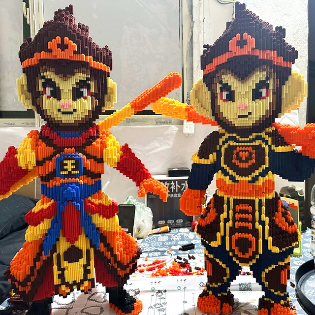 Super large black myth Wukong building block puzzle 6-12 years old high-difficulty adult version educational assembly toy ornaments gift