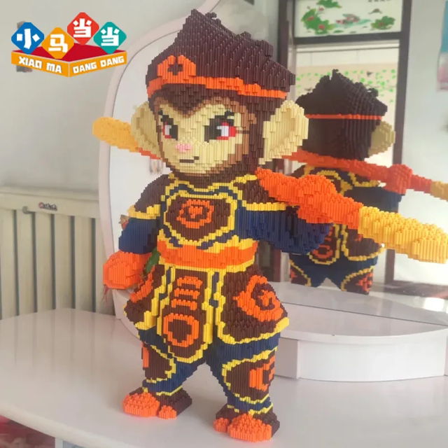 Super large black myth Wukong building block puzzle 6-12 years old high-difficulty adult version educational assembly toy ornaments gift