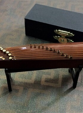 极速迷你木质古筝模型摆件男女朋友生日中国传统礼物中Y国风古琴