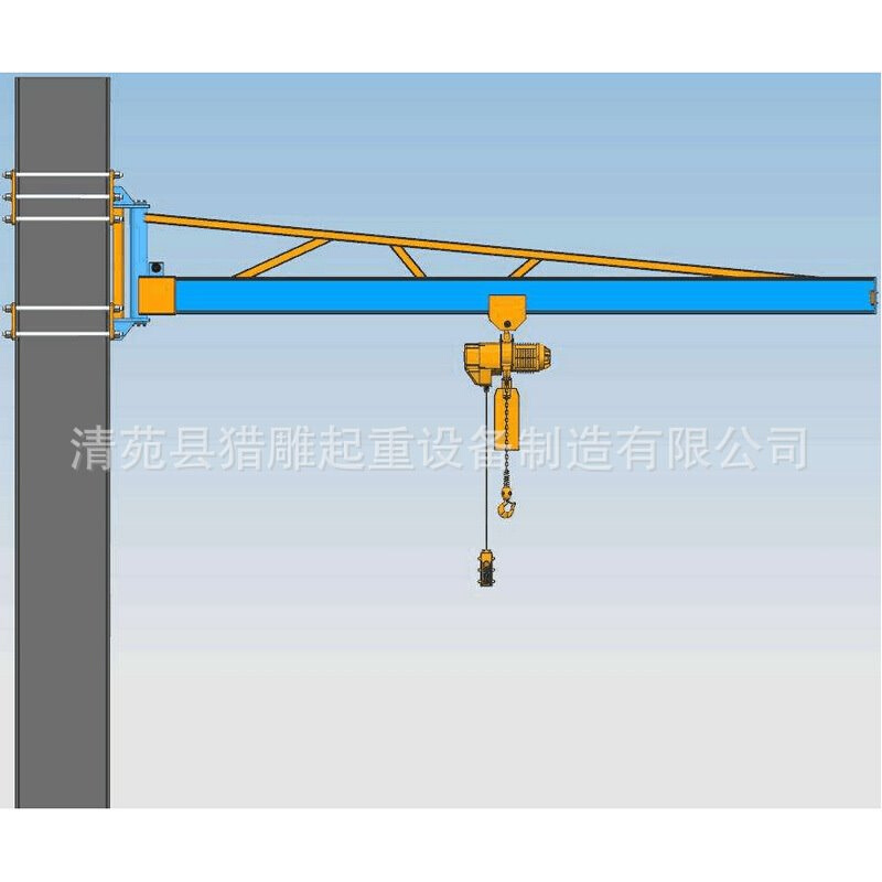 定柱式悬臂起重机立柱式悬臂吊电动旋臂吊墙壁旋转吊臂厂家供应-图2