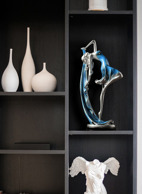 极速北欧时尚工艺北现家孩舞女摆饰术柜居家M玄关客厅电视创意家