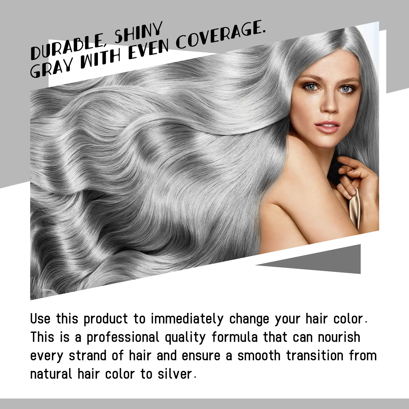 Grey Hair Cream Natural Hair Colour Long Lasting No Hair Dam - 图2