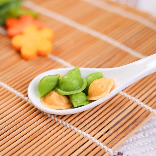 儿童饺子卡通迷你小水饺营养无添加易消化新鲜蒸饺馄饨早餐 - 图2