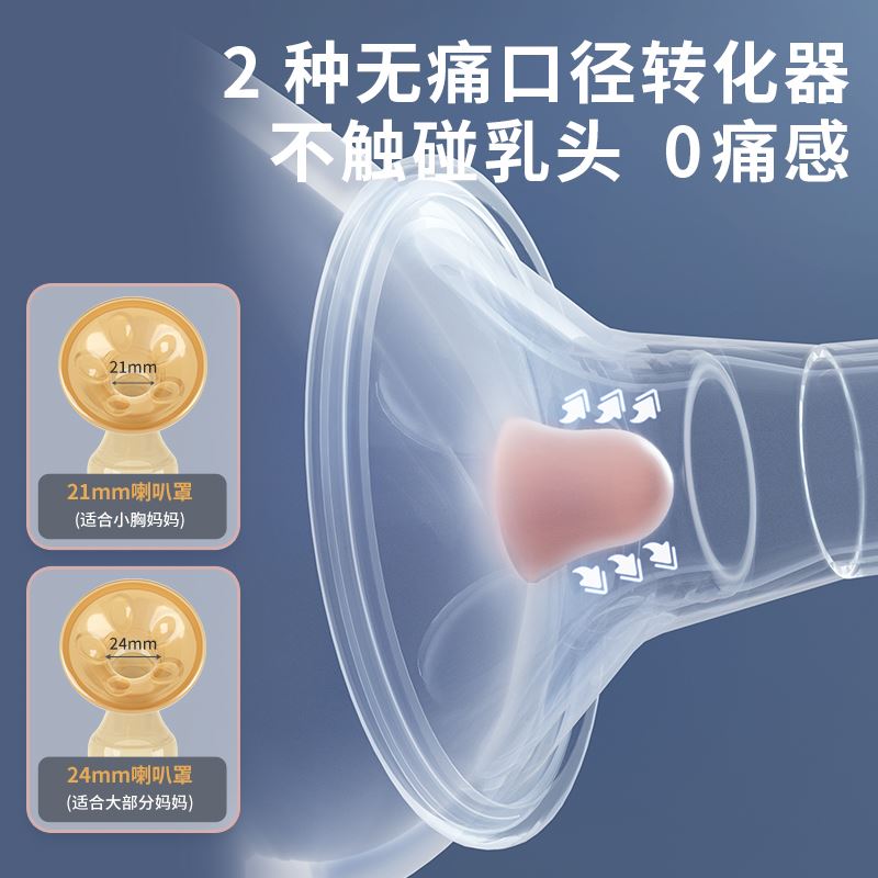 贝能双边吸奶器电动无痛按摩全自动母乳挤奶器三合一PPSU吸乳器 - 图2