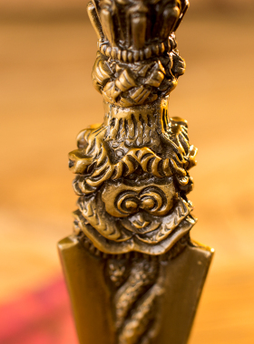 速发降泊尔普刚金巴杵秽迹金刚杵尼魔杵金刚橛仿古铜普巴杵大号带