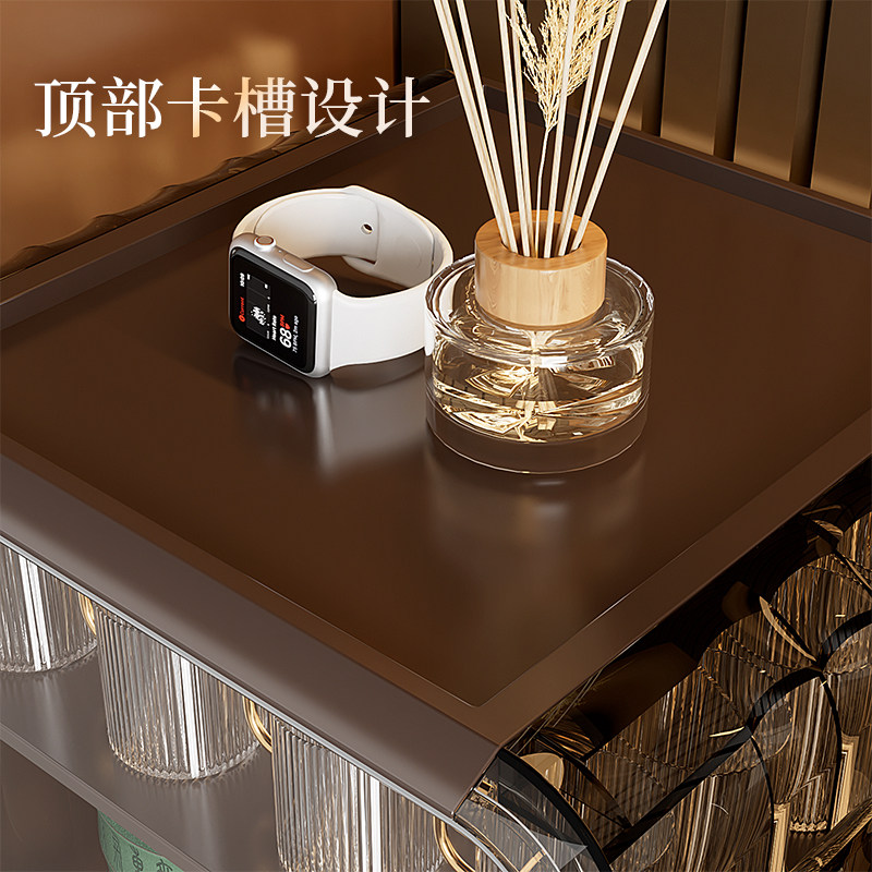 杯子收纳置物架茶杯茶具防尘水杯桌面置物柜杯架收纳盒储物展示盒