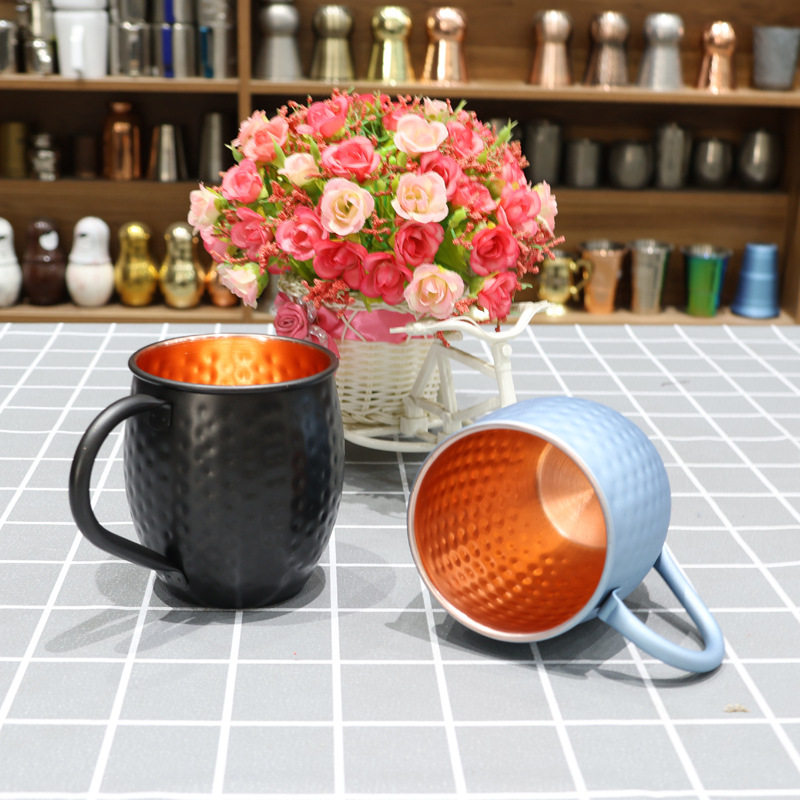 550ml锤点鼓形杯内镀外喷漆鸡尾酒酒杯创意莫斯科骡子杯批发,淘宝优惠券,粉丝福利购,淘宝优惠卷