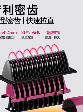 金稻等离子去静电直发梳