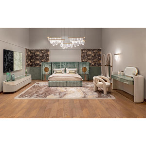 亭堂意式极简梳妆台高级感意大利2024新款网红轻奢卧室皮艺化妆桌