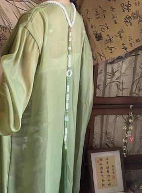 新品[醉春烟]古k风汉服璎珞背云长流苏项链新中式国风旗袍马面裙