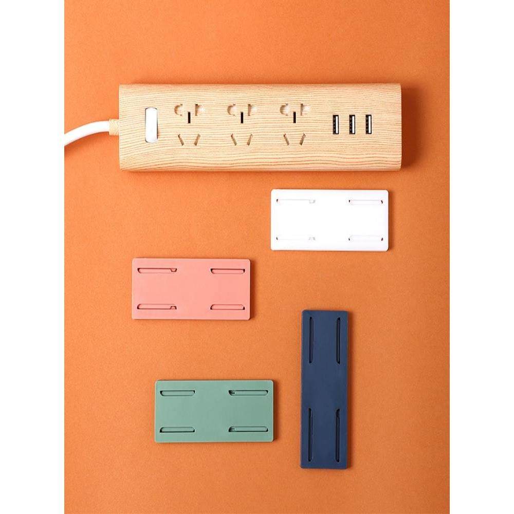 免打孔排插固定器墙面无痕自粘式壁挂墙上贴收纳插排插线板置物架,淘宝优惠券,粉丝福利购,淘宝优惠卷