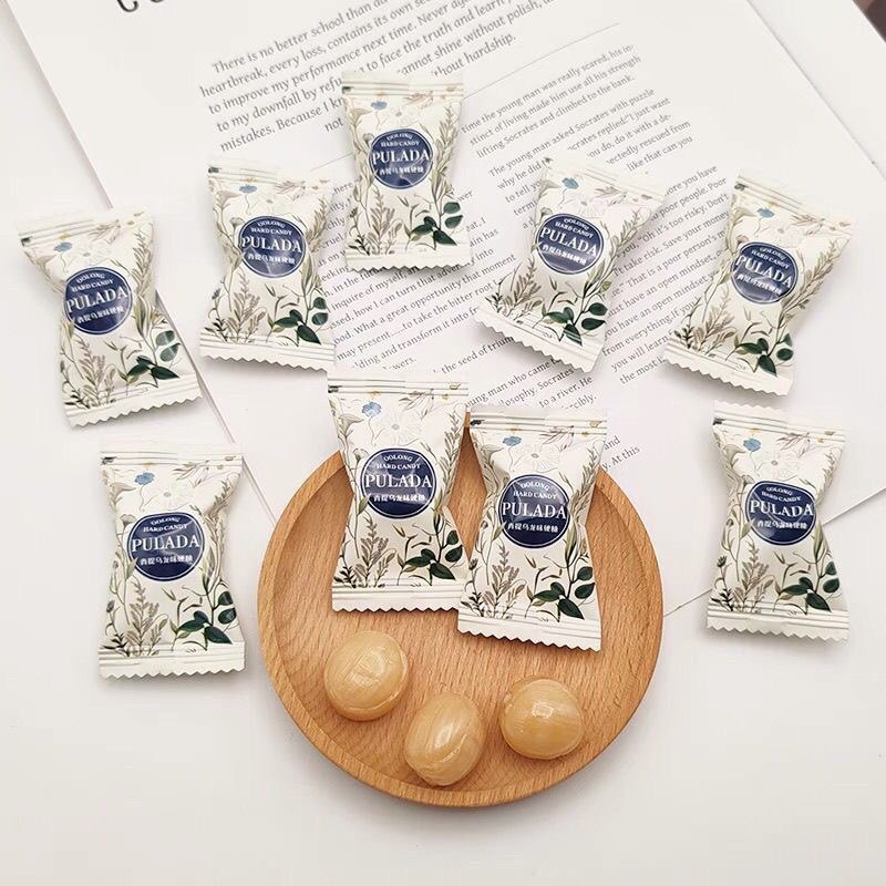 英国PULADA糖果白桃乌龙果汁味硬糖青提乌龙味喜糖婚糖休闲小零食 - 图0