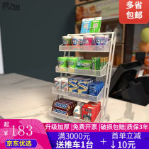 Min Pole counter betel nut snacks Display Rack Gum Shelving Gum Shelving Small Shelving silver Desk Desk Table