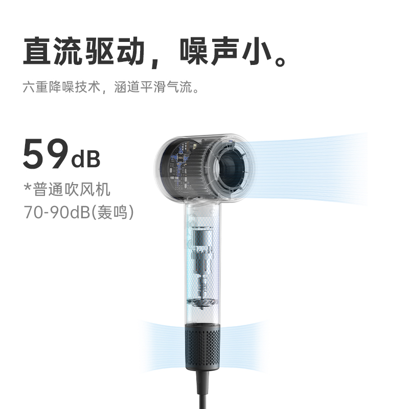 bowei泊为B15粉色高速吹风机家用大风力电吹风筒恒温男女送礼 - 图2