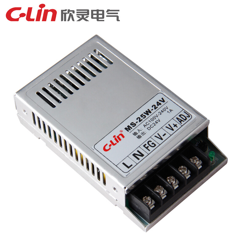 。C-Lin欣灵 MS-25W-24V 迷你开关电源输出DC24V 1A适配器变压器 - 图0