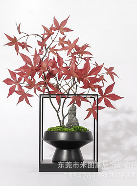 新中式样板房家居装饰工艺品组合摆件简约客厅玄关X软装饰品摆设