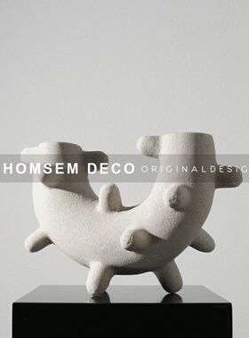 现代简约软装饰品树脂摆件样v板房间售楼部家居书房陈列客厅摆设